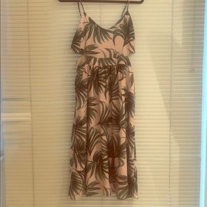 Palm print dress